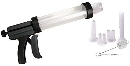 Weston Original Jerky Gun Jr , Plastic Tube Holds 1lb of Ground Meat, Dishwasher Safe,White