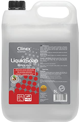 CLINEX Handseife Flüssigseife 5L / Hygiene/Kanister/Seife zum Nachfüllen für alle Seifenspender geeignet/milde Nachfüllseife flüssig/hautschonend