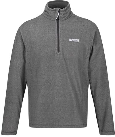 Regatta Montes Herren Mikrofleece-Pullover mit halblangem Reißverschluss XXL Grau (Light Steel)