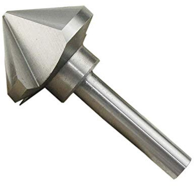 KATSU Broca Avellanadora 90 Grados 50mm Broca Cortadora de Chaflán de 3 Flautas HSS 6542 para Metal Acero Madera, Cortadora de Molino de Perforación de Posicionamiento 12740625