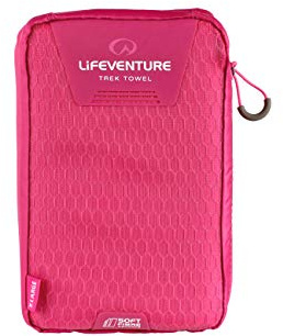 Lifeventure Soft Fibre, Quick Drying, Compact, Beach & Travel Towel, Size Extra Large, Pink