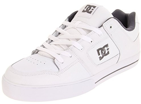 DC Herr Pure Se Skate-sko, Vit Vit Battleship Vit Hbw, 44 EU