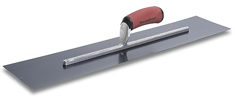 MARSHALLTOWN Blue Steel Finishing Trowel, 4 x 24 Inch, Made in The USA, Concrete, Masonry, Drywall and Plastering Tool, MXS244BD