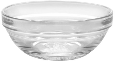 Duralex Made In France Lys - Juego de 6 cuencos apilables de vidrio transparente de 3-1/2 pulgadas