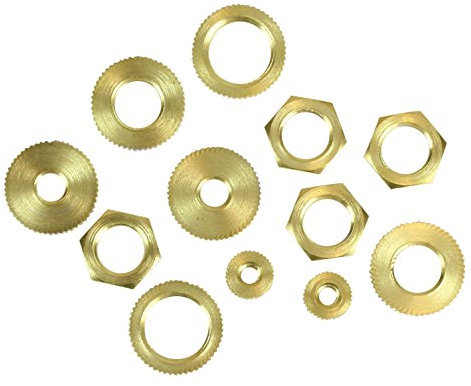 Ecrous à encoches assortis Laiton massif par Orrco