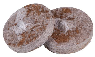 Windhager Anzucht-Quelltabs für erfolgreiche Pflanzenanzucht, mit feinmaschigem Netz, 50 Stück, torffrei, 3,5 x 7,2 x 19,7 cm, 06852, Braun