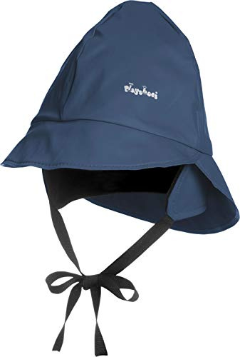 Playshoes Cappello Antipioggia Foderato, indumenti antipioggia per cappelli antipioggia antivento e impermeabili Unisex - Bambini e ragazzi, Fodera In Pile Marino, 47