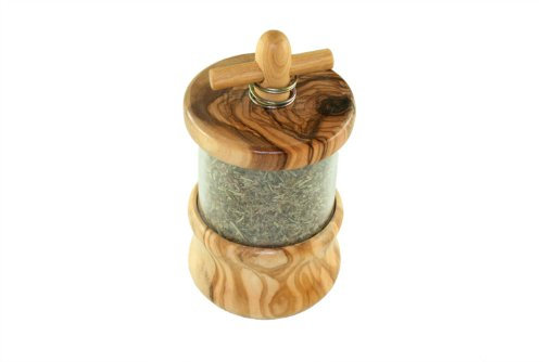 D.O.M.® Kräutermühle aus Olivenholz (ohne Kräuter geliefert)