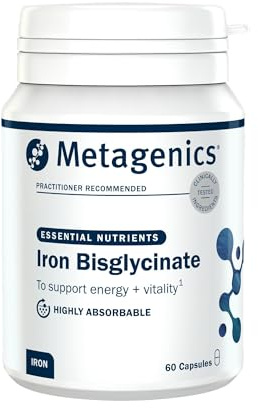 Metagenics - Iron Bisglycinate Supplement - with Folate & Vitamin B6 - Supports the Reduction of Tiredness and Fatigue - 60 Capsules