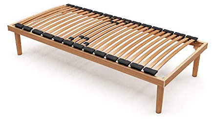 MEMORYLINE Simple Line - Rete con doghe singola (80x190), telaio in legno naturale di faggio, Dispositivo medico per sgravi fiscali