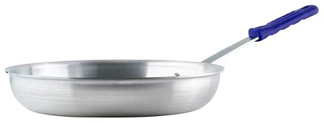 Winco Commercial-Grade Aluminium Fry Pan/Skillet, Natural Finish with Cool Touch Handle, 12