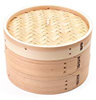 Fox Run Bamboo Steamer, Bamboo Steamer, Brown