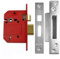 Union Locks Strongbolt 2200S BS 5-Lever Mortice Sash Lock 81mm - Satin Chrome (Boxed)
