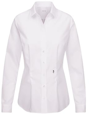Seidensticker Chemisier pour femme - Chemisier de ville - Chemisier - Slim Fit - Manches courtes - Uni - Stretch
