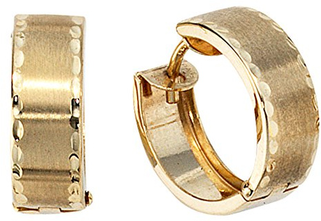 Jobo Damen-Creolen aus 8 Karat 333 Gold Durchmesser 14,5 mm