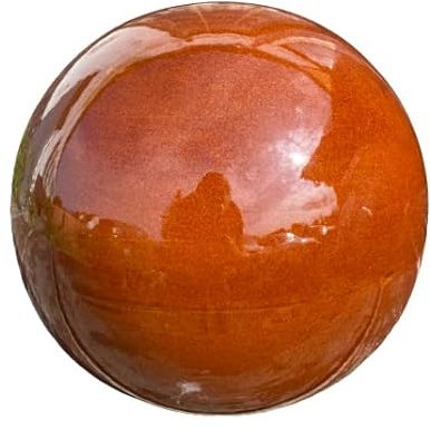 Jardin boule Poterie En Céramique Marron brillant pour une utilisation en extérieur Diamètre 30 cm résistant au gel
