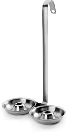 IBILI 712150, Mestolo Doppio per Frittelle in Acciaio Inox