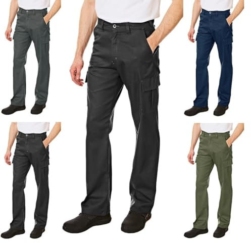 Lee Cooper Herren 205 Cargo Pant, 38R, schwarz, Black, 38W/31L