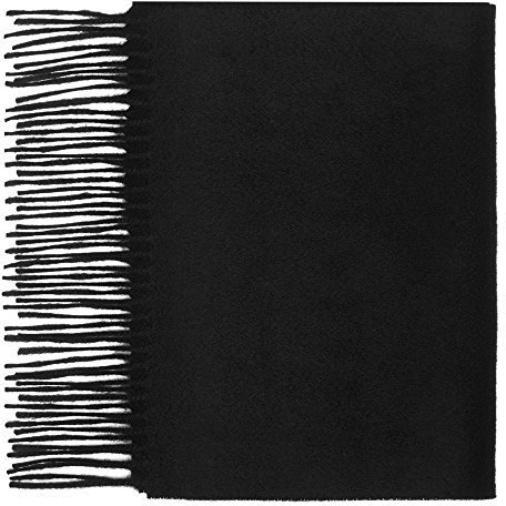 Oxfords Cashmere 100% Kaschmirschal, Schwarz