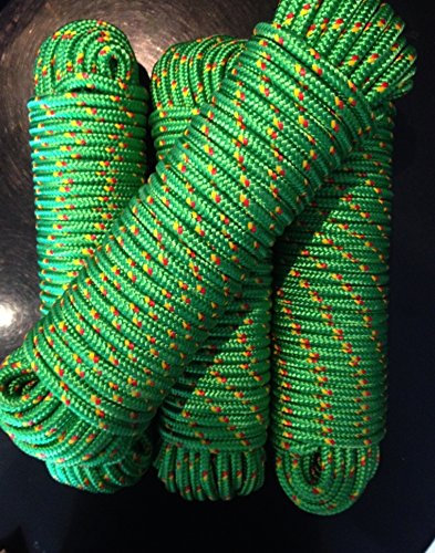 Machermann Nr.17 Grünes Polypropylen Seil 10 mm x 30 m, Schnur, Reep,Polypropylen Seil, Polypropylenseil, Bootsleine,Ankerleine,Festmacher,Allzweckseil, Segeltauwerk