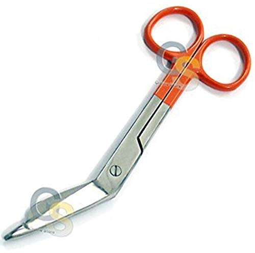 G.S 1 LISTER BANDAGE NURSE SCISSORS - COLOR HANDLE (ORANGE) by G.S SURGICAL