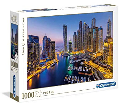 Clementoni Dubai Puzzle 1000 Teile, Geschicklichkeitsspiel für die ganze Familie, buntes Legespiel, Erwachsenenpuzzle ab 14 Jahren 39381.7 Mehrfarbig