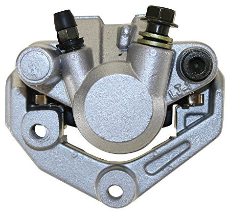 Bremssattel 1 Kolben vorne Silber - kompatibel mit GY6 50ccm Roller, PGO, Adly, Baotian,Muz/MZ, Rex, Puma, Tank, Yamaha, Zongshen, Kymco Agility