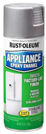 Rust-Oleum 7887830 Specialty Appliance Epoxy Spray Paint, 12 oz, Stainless Steel