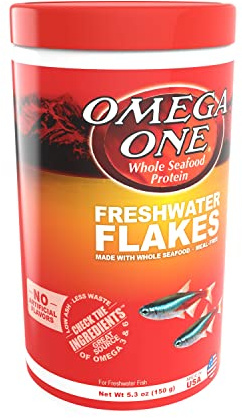 Omega One Freshwater Flakes, 5.3 oz