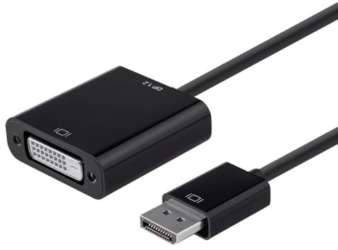 Monoprice DisplayPort 1.2a to DVI Active Adapter, Black