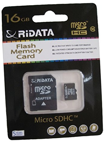 Ridata micro SDHC 16 gb classe, mobile card – Tfsd TF classe 10 – 16 go
