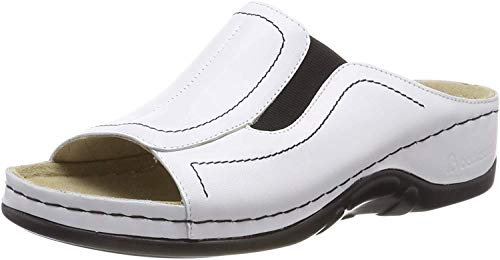 Berkemann Damen Isabella Pantoletten, Weiss Weiß, 39.5 EU