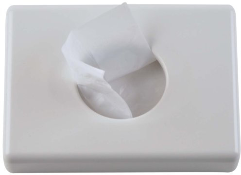 Funny - Dispenser in PE (polietilene) per sacchetti per assorbenti igienici, 95 x 135 x 30 mm, 1 x 12 pezzi, colore: Bianco