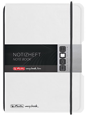 Herlitz 11361409 Notizheft flex PP A6, 40 Blatt kariert, transparent