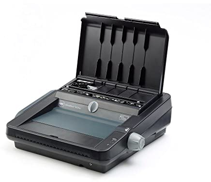 GBC WireBind W25E Binding Machine, Electronic Punch, 25 Sheet Punch Capacity, 125 Sheet Binding Capacity, A3, A4 and A5, Black, 4400541