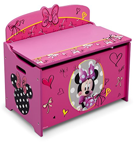 Delta Children Deluxe Toy Box, Disney Minnie Mouse