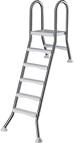 Clear Pool,Pool-Einhängeleiter »Halbhochbeckenleiter Edelstahl für 1