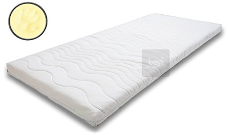 Best For You Topper Visco - Cuscino con rivestimento interno in viscosa da 7 cm + federa con certificazione TÜV in diverse misure (200 x 200)