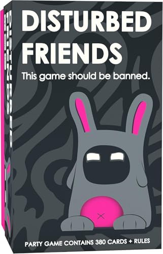 Disturbed Friends Party Game - Find Out Who Your Friends Are! Hilarious Card Game for Adults for White Elephant Parties, Stocking Stuffers and Board Games Night with your Friends