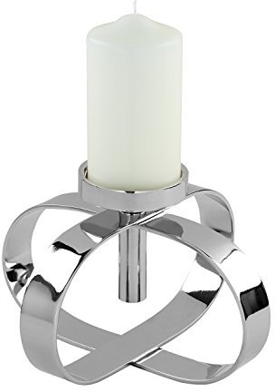 Fink Gorden Leuchter, Metall, Silber, 26cm