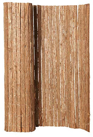 Hiss Reet® Baumrinde Sichtschutz, Rindenmatte I Perfekter Windschutz & Sichtschutz für Balkon, Zaun & Garten I Verschiedene Größen (90 x 300 cm)