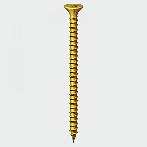 TIMco 35015CHYB PZ2 CSK ZYP spånskiva skruv – gul (låda med 750) 4.0x35 gUL