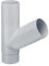 INEFA Tuyau Descente Branchement 60° 75/75mm Gris Plastique Accessoires Gouttière