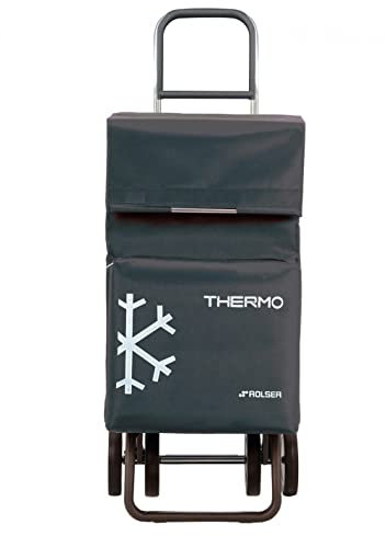 Rolser Termo Fresh MF Dos+2 - Carro de la Compra de 4 Ruedas con Bolsillo Termo, Color Marengo