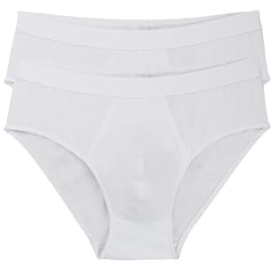 sloggi men , 24/7 Midi 2P, Slip, Uomo, Bianco (White), 8