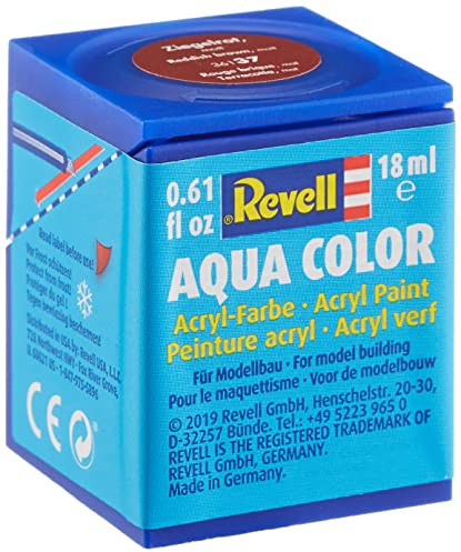 REVELL Aqua Color Acrylic Paint. No. 37 Reddish Brown Matt