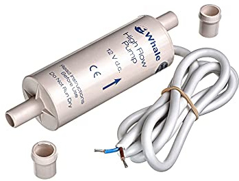 Whale Hi-Flow 12V Electric Booster Pump - White