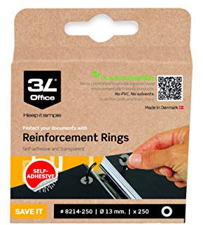 3L 8214-500 Lochverstärkungsringe aus PP klar