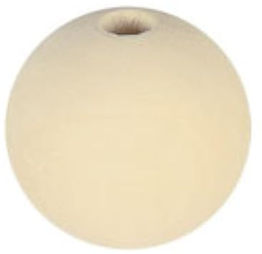 Perle en bois Ø 40 mm Boule percée Ø 8 mm 10 pièces - Graines créatives