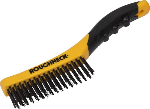 Roughneck 52044 Brosse métallique avec poignée soft grip 250 mm (Import Grande Bretagne)